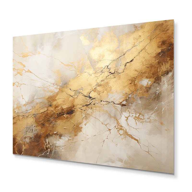 - Salon d'art mural abstrait en métal, H 16 po x l 32 po x P 1 po