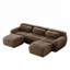Canapé modulaire en forme de U sans os avec éponge haute densité 32D, conception antidérapante, méridienne pour agencements flexibles et confort d'assise profond-1043859263