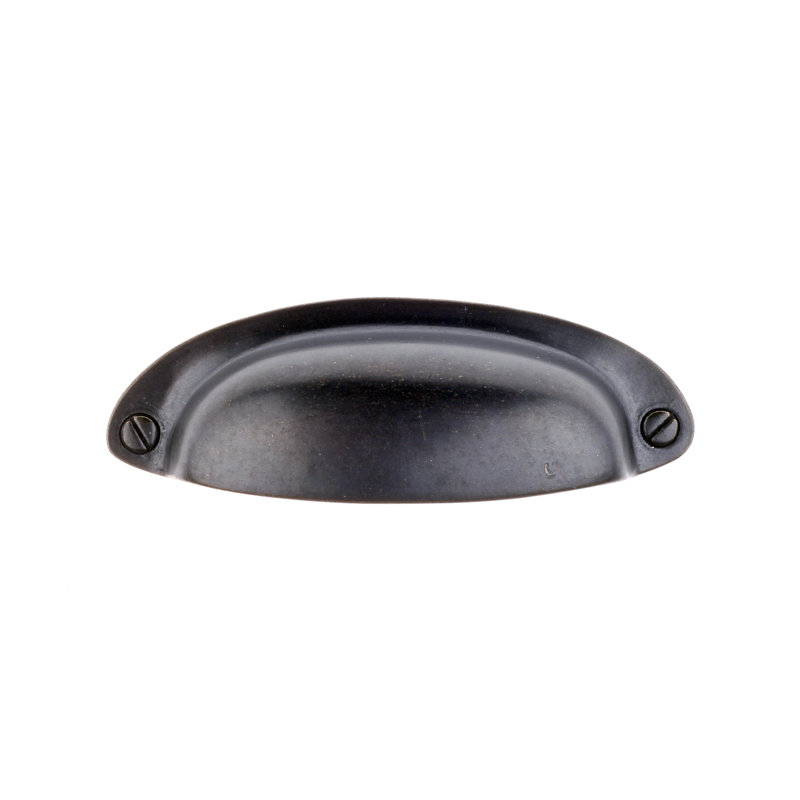 Antique Brass 3-1/2" Oval Cup Pull Multipack