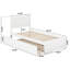 Jeinny Solid Wood Platform Bed with Matching Footboard & Trundle-835714337-835714336