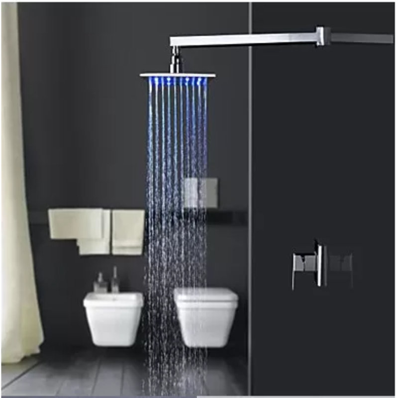 Robinet de lavabo de salle de bain à trois trous avec poignées doubles et fabrication en laiton massif