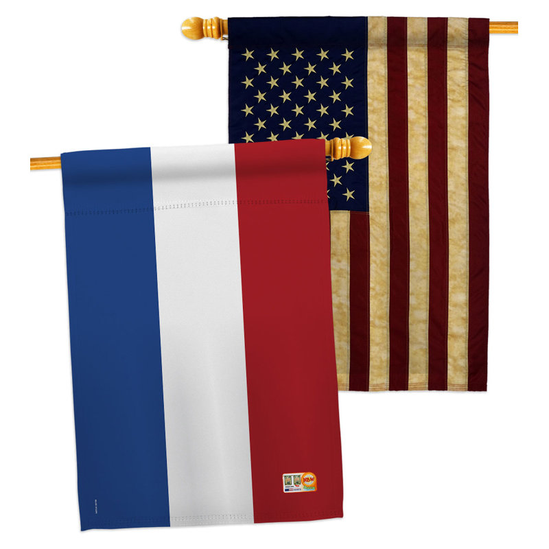 Double Sided 40'' H x 28'' W Polyester House Flag