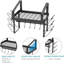Ensemble de 2 supports muraux pour casseroles, avec barre porte-serviettes et organisateur pour couvercles de casseroles et poêles, étagères suspendues pour ustensiles de cuisine