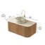 Meuble-lavabo mural simple 36 po avec lavabo-1247607414