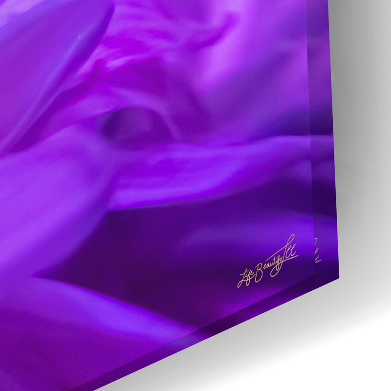 Art mural en verre épique «X Ray Flower» par Life BeautifuLEE, 24 po x 16 po, H 16 po x l 24 po