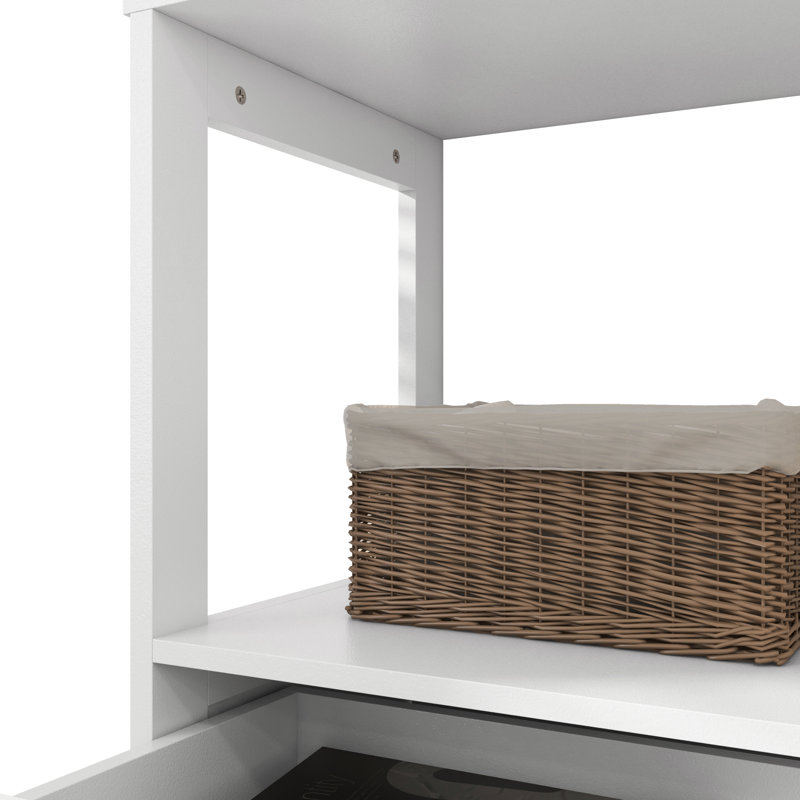 Bathroom Linen Cabinet In White Style - Organize Your Space Adds Character To Storage