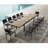 Heck 12 - Person Teak Patio Dining Set with Extendable Table