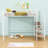 Etowah Metal Loft Bed with Lateral Storage Ladder-845284688-845284691