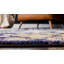 Tapis bleu marine à motif abstrait Dimonetta-24356438