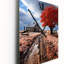 Horloge murale rouge surélevée Rustic Elegance-99631707