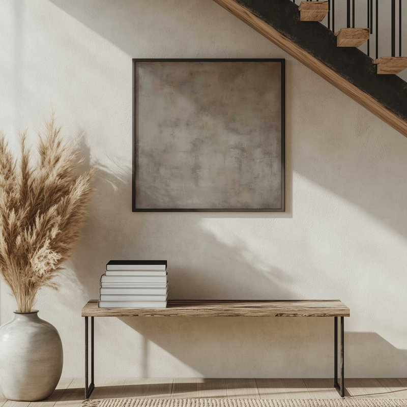 Couches de rêverie rustique, H 13,75 po x l 13,75 po, Cadre simple brossé doré