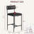 Bar Stools Set Of 2, Upholstered Counter Height Bar Stools