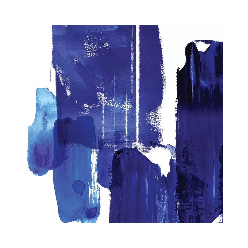 Indigo Abstract I - Wrapped Canvas Painting, 93.98 cm H x 93.98 cm W x 1.91 cm D