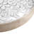 Medallion Trio Distressed White Floral Carved Wood 3-Piece Wall Décor Set