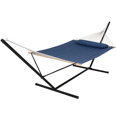 Outdoor Hammock With 15 Ft. Steel Stand – Portable & Freestanding