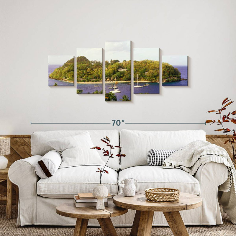 West Indies Young Island, 24" H x 55" W