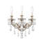 Milano 3 Light 13in x 15in Wall Sconce in Heirloom Bronze with Clear Radiance Crystals-980281378-980281380