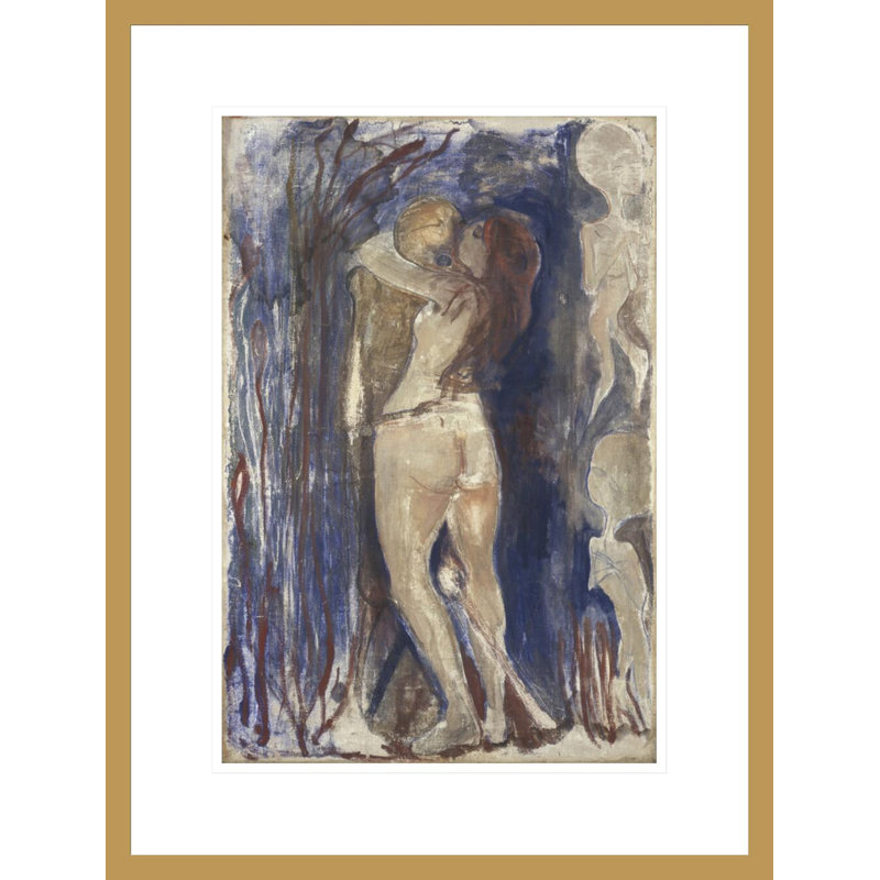 «La mort et la vie» par Edvard Munch - impression giclée encadrée, H 21,75 po x l 16,49 po