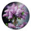 Lilas, impression romantique II - horloge murale florale-19464053