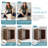 Wall Mount Cube Shelf Set Of 4,Floating Cube Shelves For Space Discovery,Dark Walnut-623830391