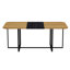 Ensemble de table de salle à manger moderne pour 8 chaises en bois et en velours bicolores, idéal pour la famille