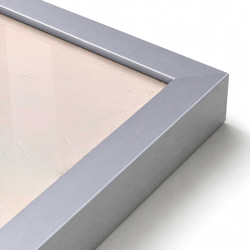 Vallée sombre et brillante, H 12 po x l 12 po, Argent, Impression encadrée avec passe-partout
