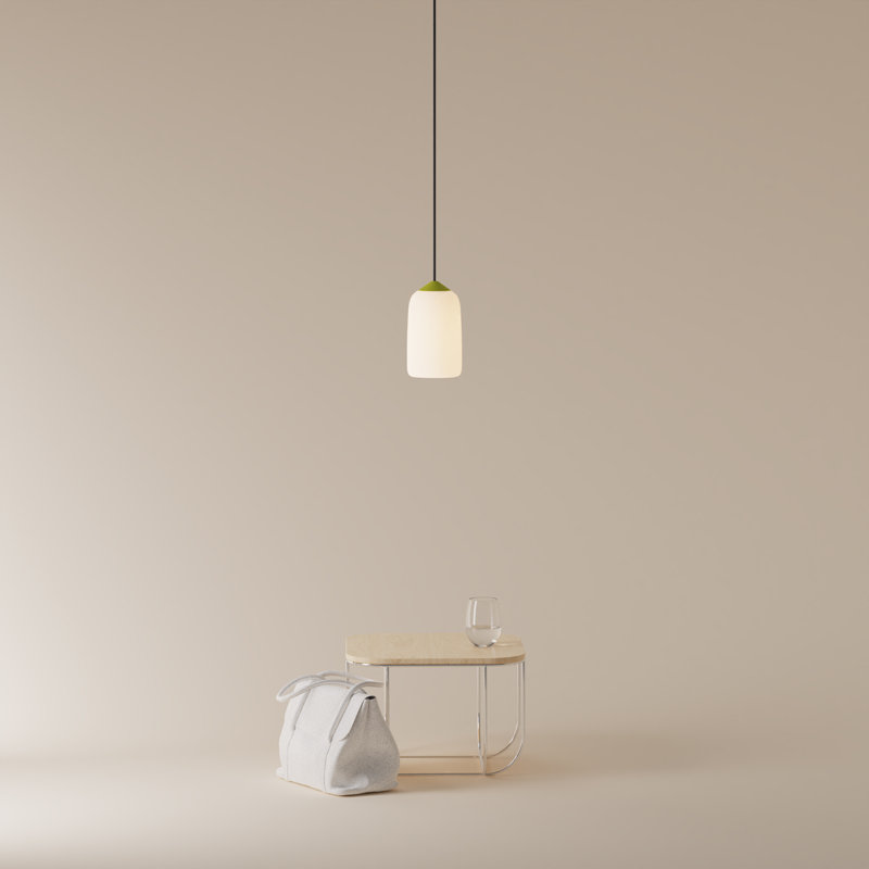 Goby Pendant Light, Black, 18" H x 9" W x 5.25" D, Blossompink