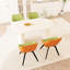 Table de salle à manger de style crème 63 po avec 4 chaises polyvalentes en polyuréthane, coussin épais et confortable, facile à assembler et idéale pour un usage domestique