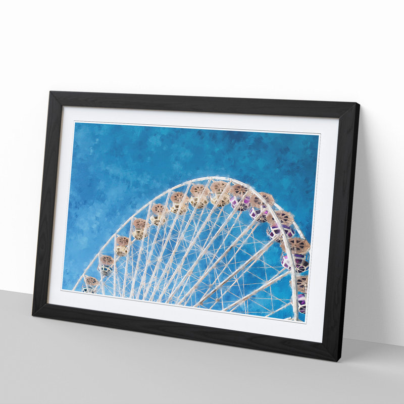 Ferris Wheel Vol.4 - Framed Print, 27cm H x 36cm W x 2cm D, Black Framed