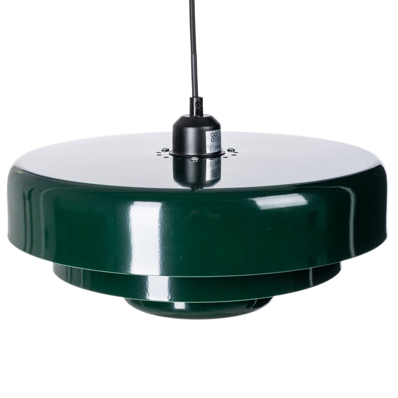 1 - Light Chrome Pendant, Green