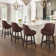 Chela Vigen Upholstered Button-Tufted Barstool with Solid Wood Frame