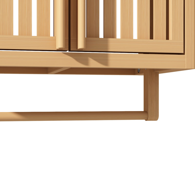 Bathroom Cabinet Wall Mounted  Bamboo Toilet Storage Box, Bathroom Storage