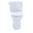 TOTO® Drake® II Two-Piece Round 1.28 GPF Universal Height Toilet with CEFIONTECT, Cotton White-27697129-67228066