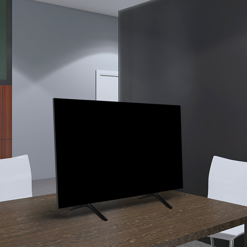 Support de support de table universel en aluminium pour support de table pour téléviseur de 15 à 24 po, salon, chambre à coucher, noir