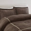 Luxurious Micro Corduroy Bedding Sets, Polyester Comforter, Modern Lodge For Home