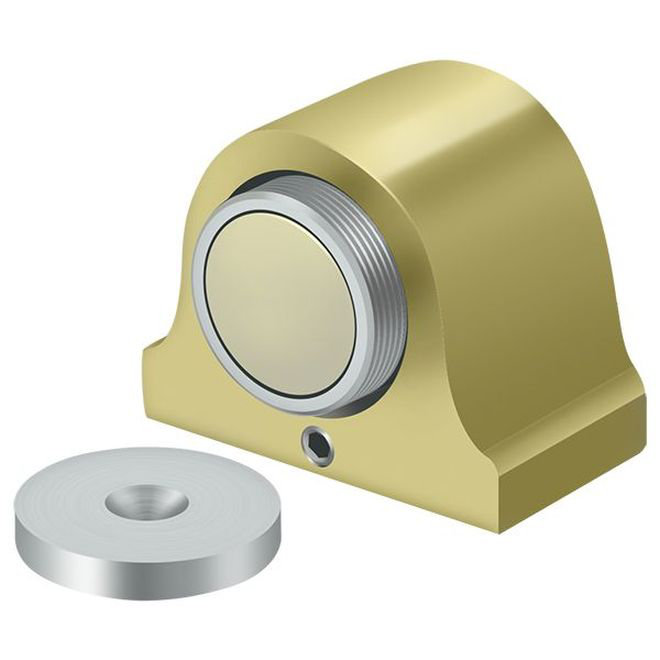 Magnetic Brass Floor Mount Stop Deltana
