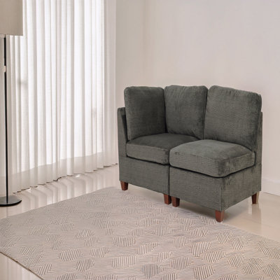 Ensemble modulaire - 2 pièces en gris