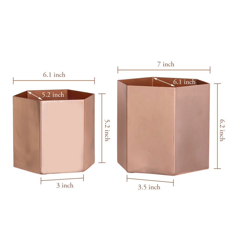 Handmade Metal Pot Planter
