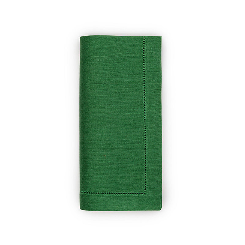 Festival Linen Square Napkins, Emerald