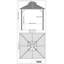 Toit en métal Shefford Gazebo-111532329
