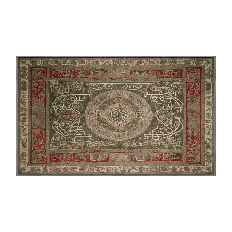 Tapis brun soyeux et moelleux, Rectangle 6 pi x 9 pi