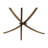  Anthony Gold Iron Marble Inlay End Table