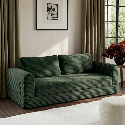 Verdant 76" Convertible Futon Sofa Bed, Folding Floor Boneless Cloud Couch Sofa