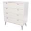 4 Drawer Chest, White Wax Finish