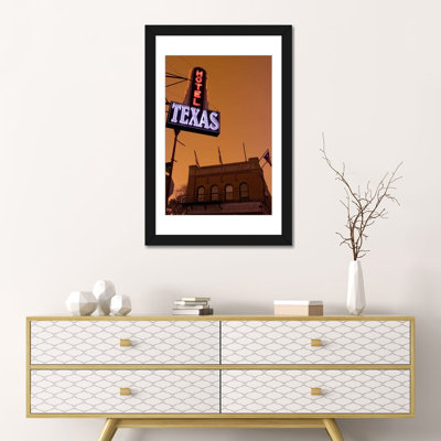 Reproduction de photo sur toile, "fort stockyards, fort de la valeur, texas"