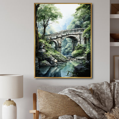 «Belarmina Green Bridge Tranquil Archway II», reproduction sur toile