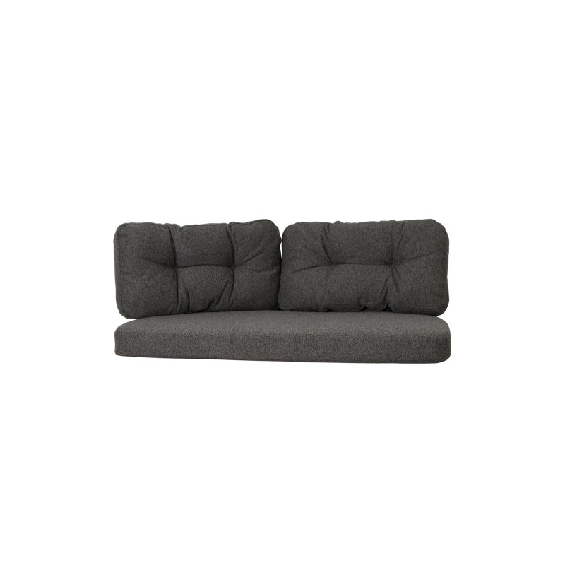 Ocean Large 2-Seater Sofa Cushion Set, Dark Gray