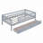 Kallel Daybed with Two Drawers and Guardrails-506472917-506472916