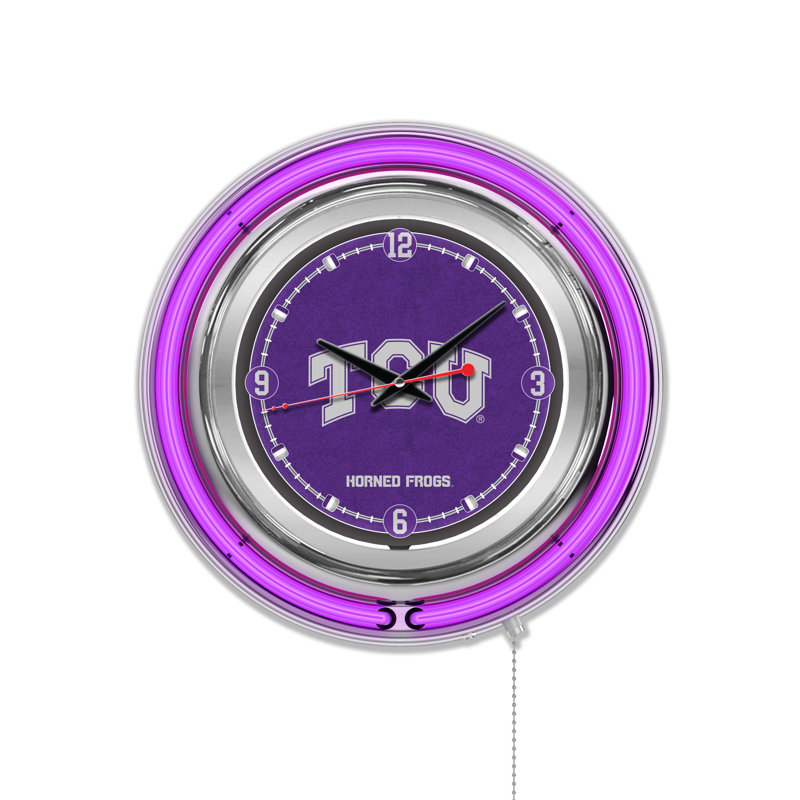 Horloge murale 15 po NCAA, Texas Christian University