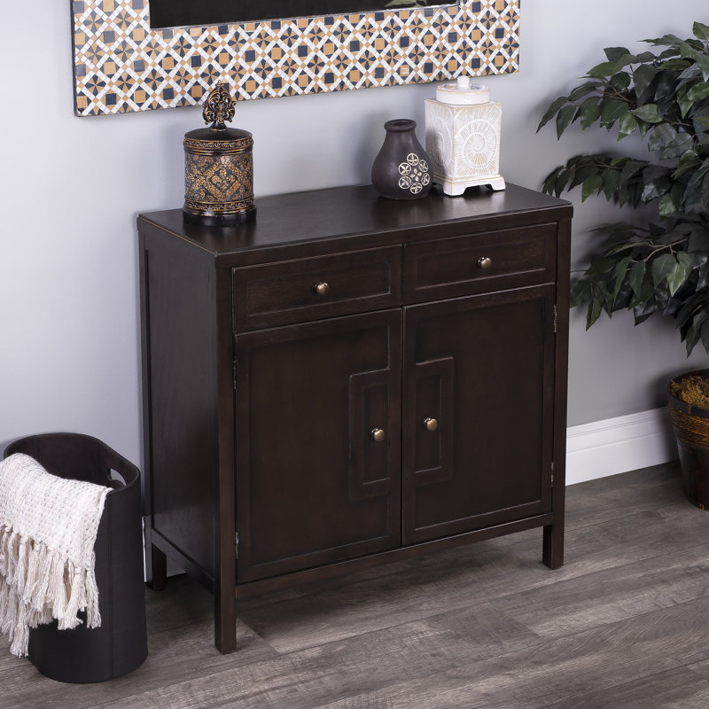 Imperial Console 2 Drawer Accent Cabinet, Brown